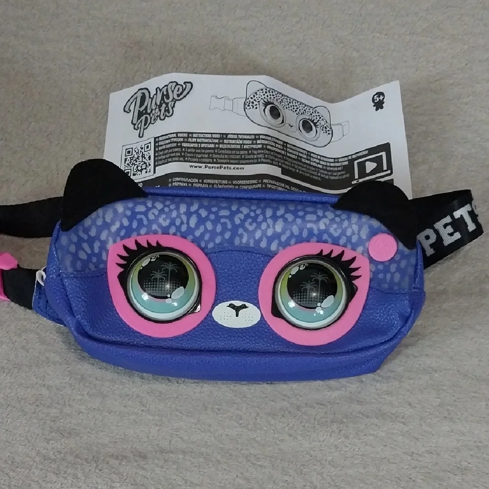 Blue and Pink Cat Bag